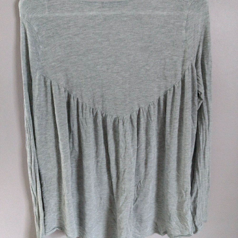 Grey Flowy Shirt
